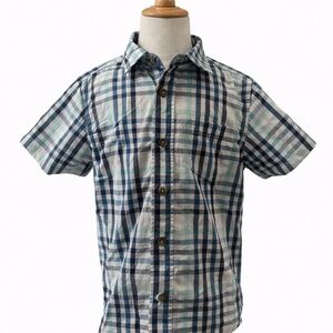 Wrangler Boys Plaid Button-Down Shirt – Size 4T